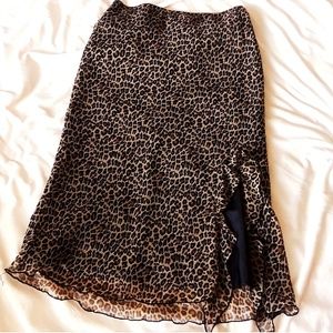 Leopard Print Women's Skirt